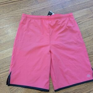 Mens XL Zelos Shorts, Wicks And Dries, Coral Color